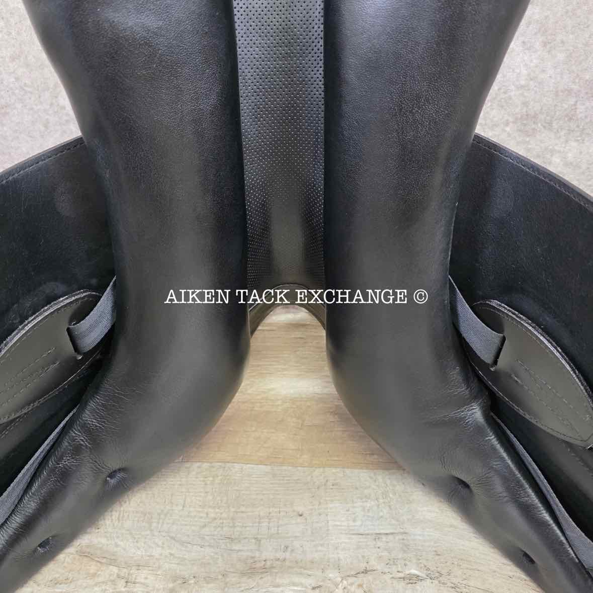 2016 Prestige X-Helen K Monoflap Dressage Saddle, 18" Seat, 35 Tree - MW/W, Wool Flocked Panels