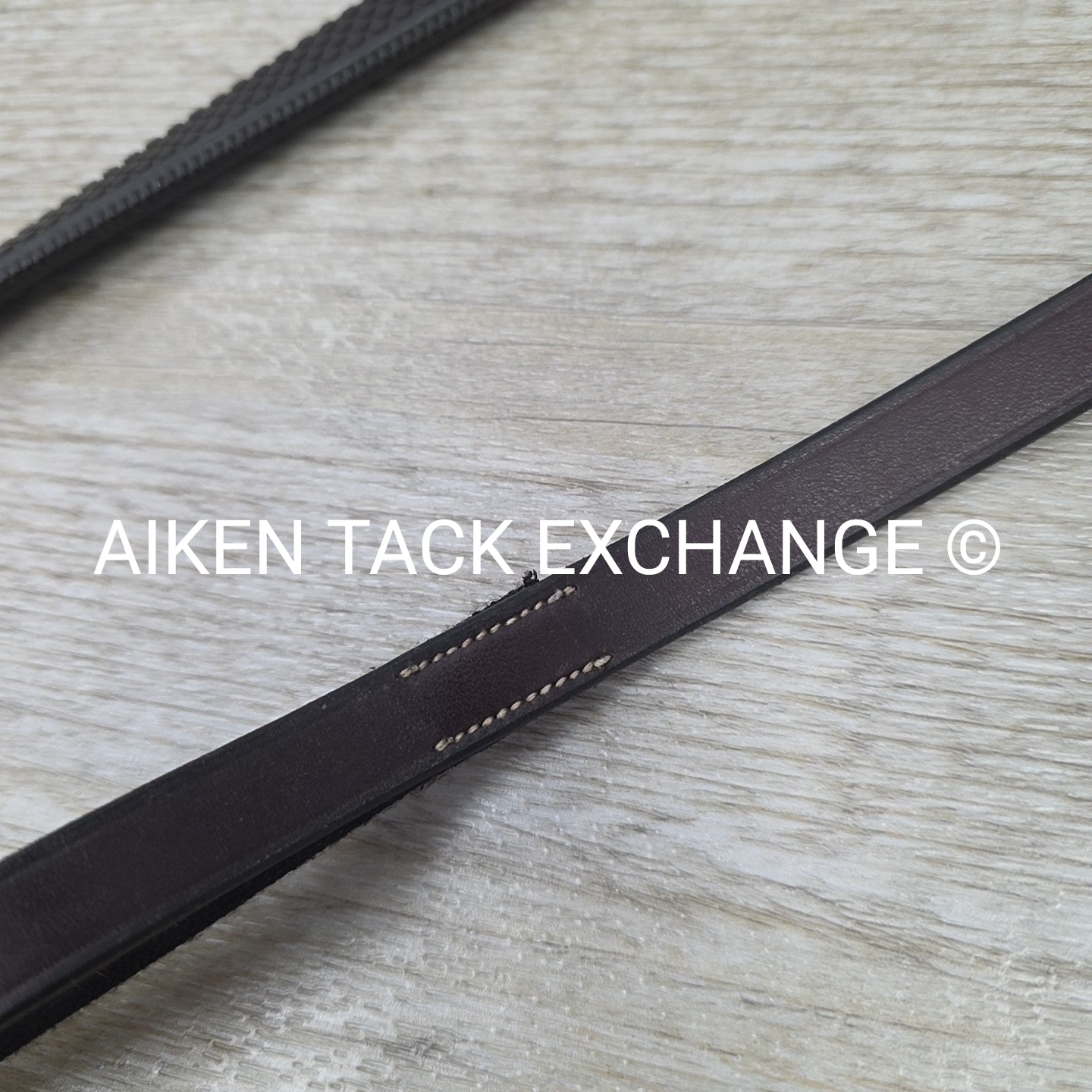 Penelope Elastic Rubber Grip Reins, Brown, 55"