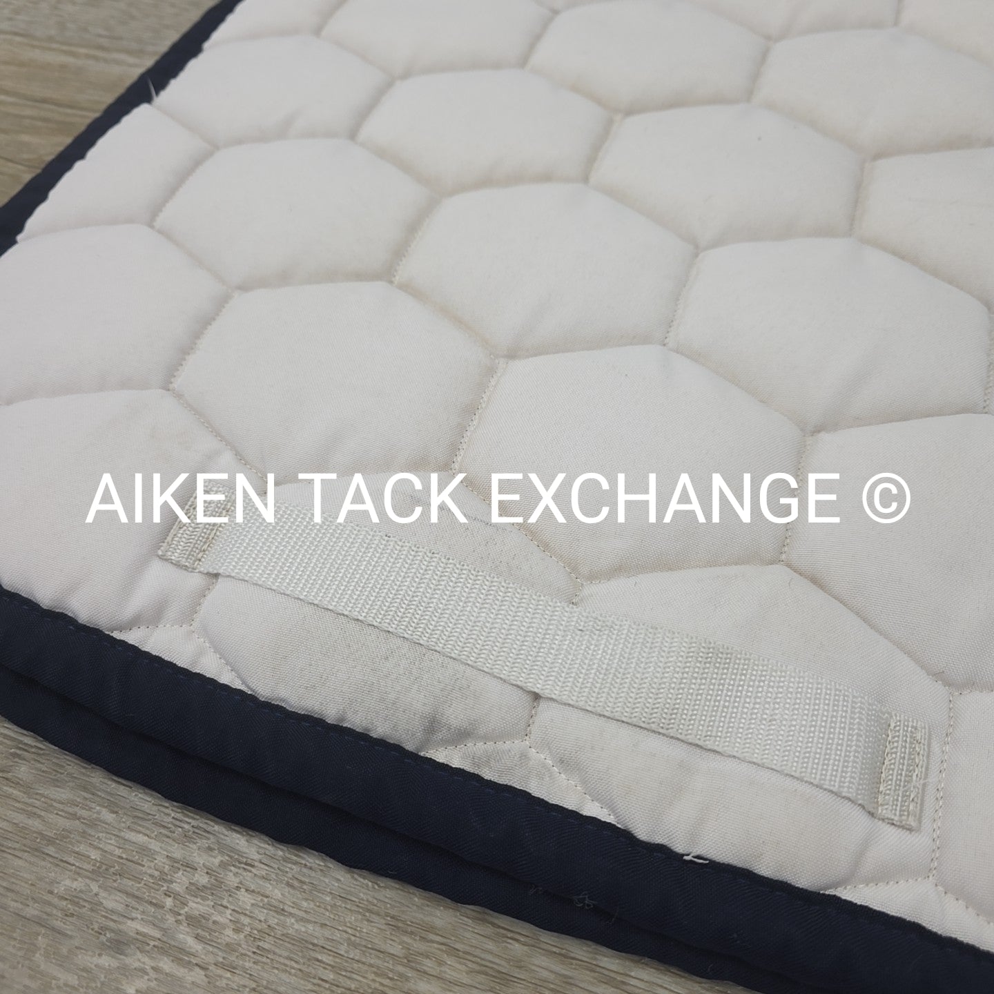 Arion Dressage Saddle Pad, White (has stains)
