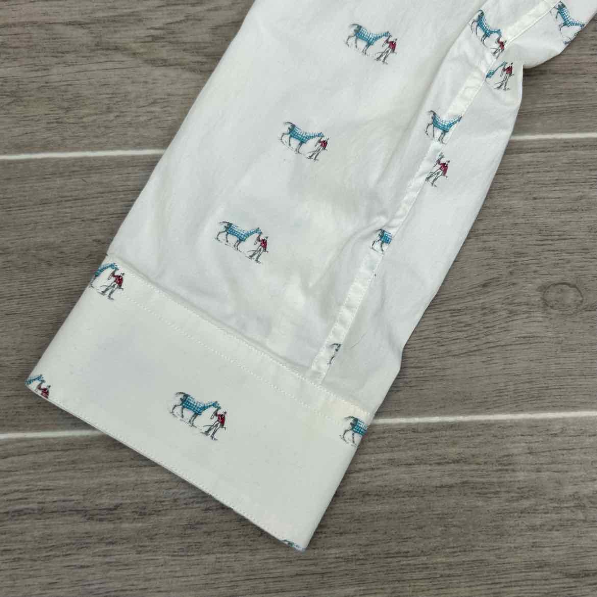 Bar III Long Sleeve Button Up Top, Size Large