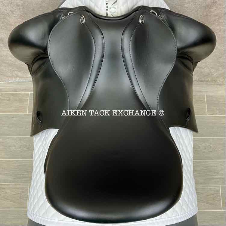 2022 Prestige X-D2 K Zero Dressage Saddle, 17" Seat, Medium Tree, Wool Flocked Pony Panels with Shoulder Relief