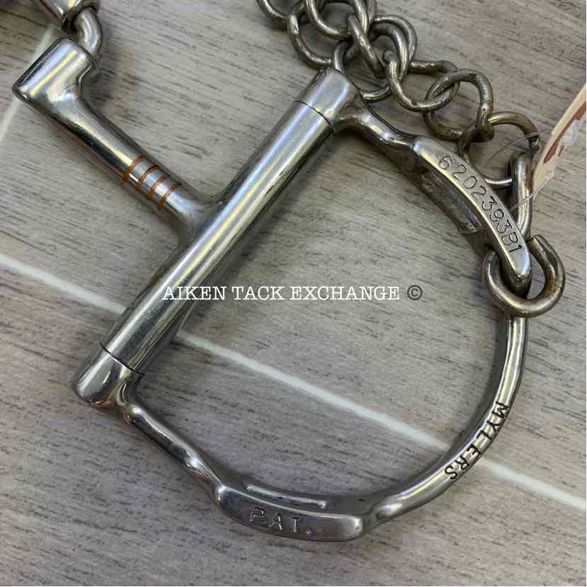 Myler Dee with Hooks Correction Low Port Barrel Bit MB 27PB 5"