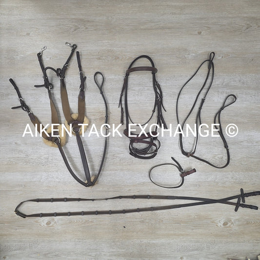 BARGAIN BUNDLE: Nunn Finer 5 Point Breastplate, Bridle, Reins, Flash Attachment,