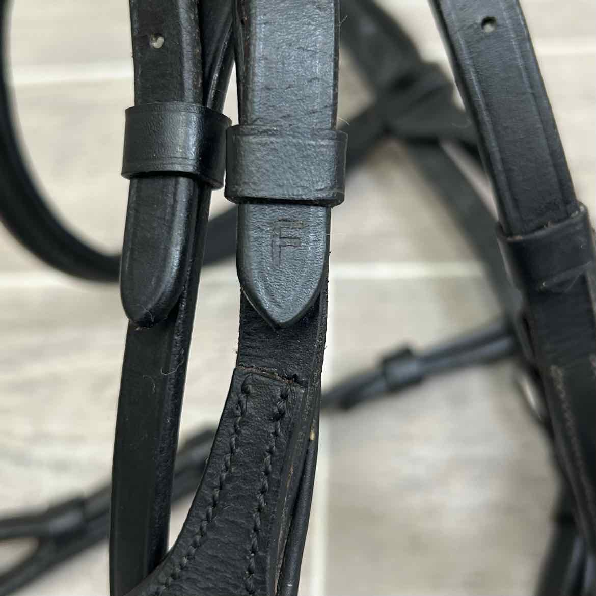 Shires Velociti Rapida Rolled Padded Caveson Bridle, No Reins, Size Full