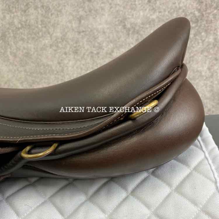**SOLD** 2008 Pessoa Legacy XP Close Contact Jump Saddle, 17.5" Seat, Adjustable Tree - XCH Changeable Gullet, Wool Flocked Panels
