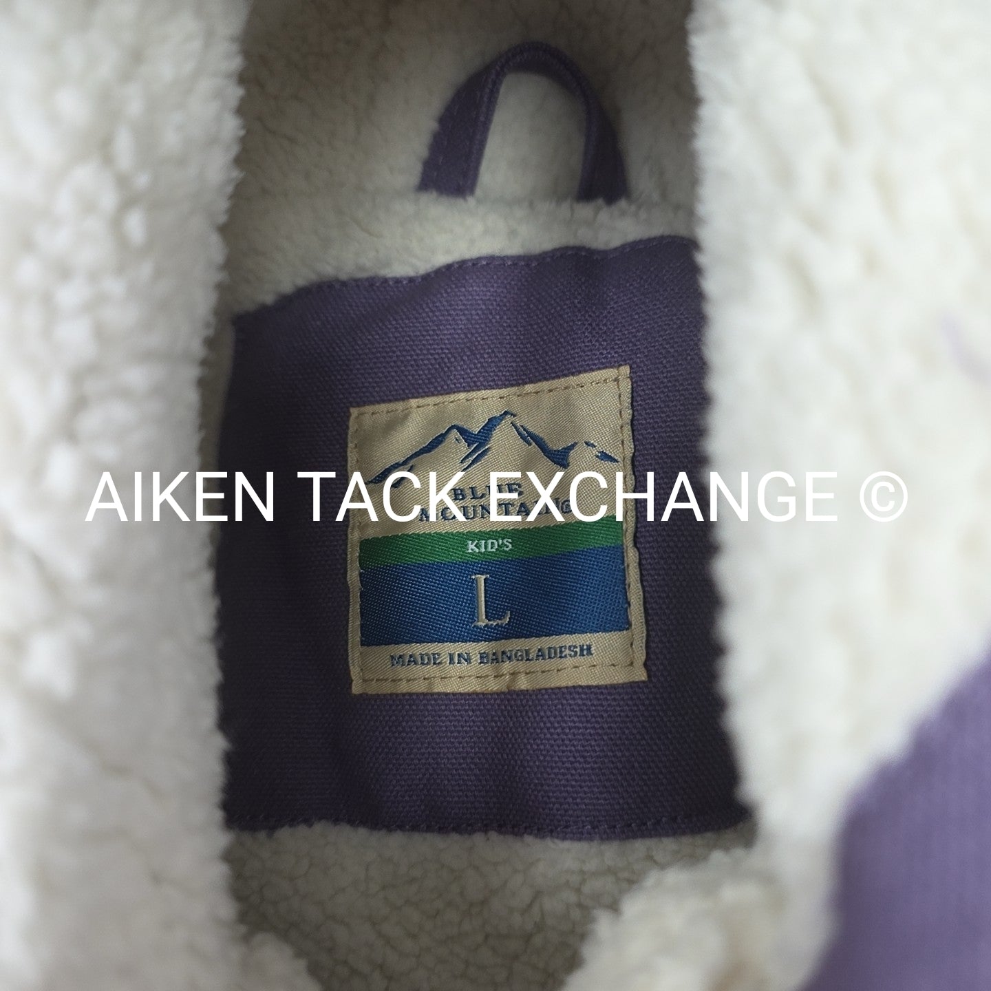 Blue Mountain Sherpa Lined Duck Hood Jacket, Youth Large