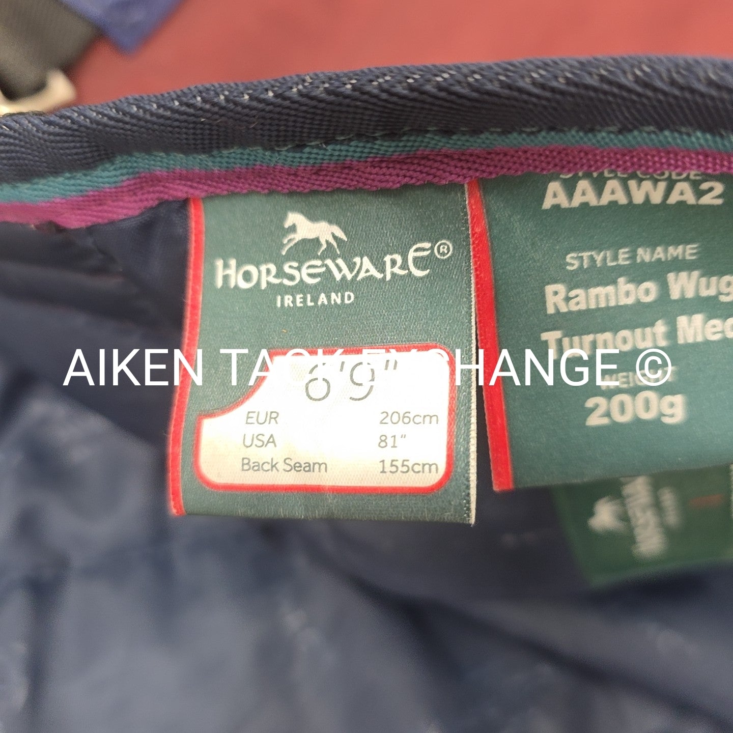 Horseware Ireland Rambo Wug Turnout Blanket, 200g fil, Size 81"