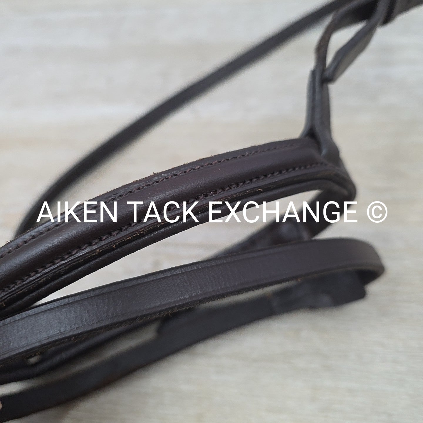 Plain Raised Flash Noseband, Brown, Size Full