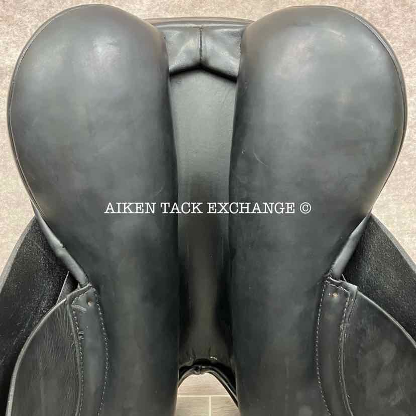 Hulsebos WB3 Dressage Saddle, 17" Seat, M/MW Tree, Wool Flocked Panels