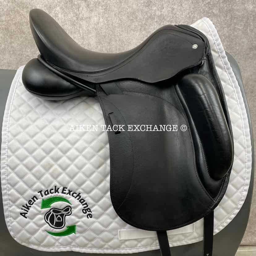2015 Custom Saddlery Everest Monoflap Dressage Saddle, 17.5" Seat, Adjustable Tree, Wool Flocked Panels