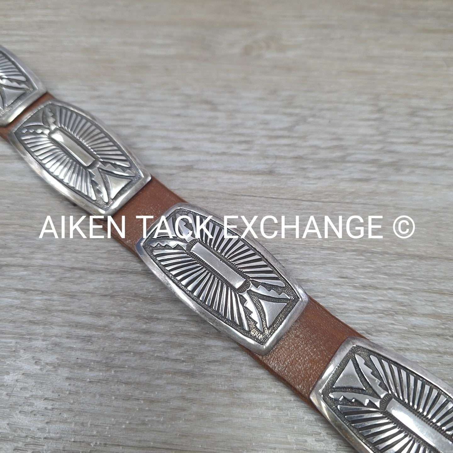 Rick Martinez Navajo Sterling Silver Concho Belt, 32