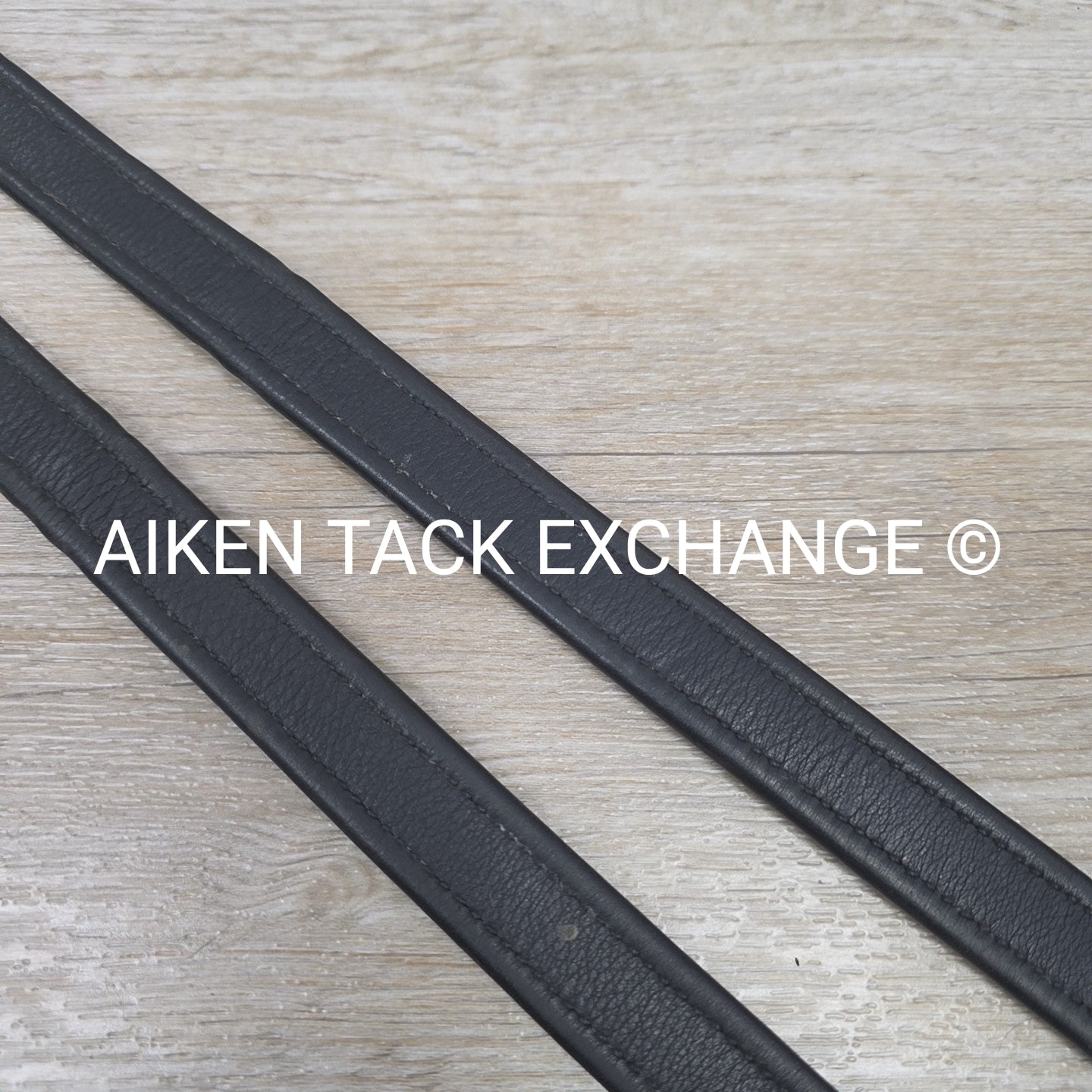 Prestige Nylon Lined Stirrup Leathers, Black, 160 cm / 63"