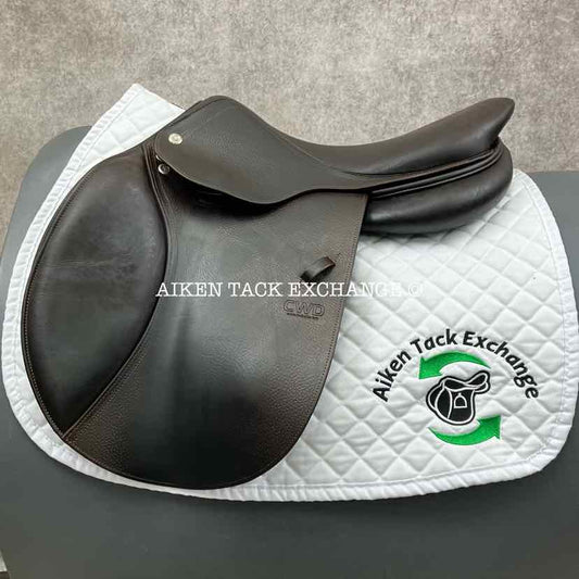 2018 CWD SE03 Close Contact Jump Saddle, 17.5" Seat, 3L Flap, Medium Wide Tree, Foam Panels