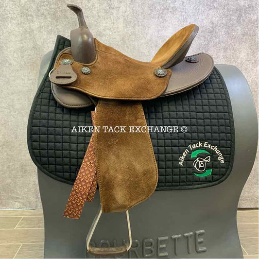 Tacktical Equine by Fallon Taylor Barrel Racing Western Saddle, 15.5" Seat, Wide Tree - Full QH Bars