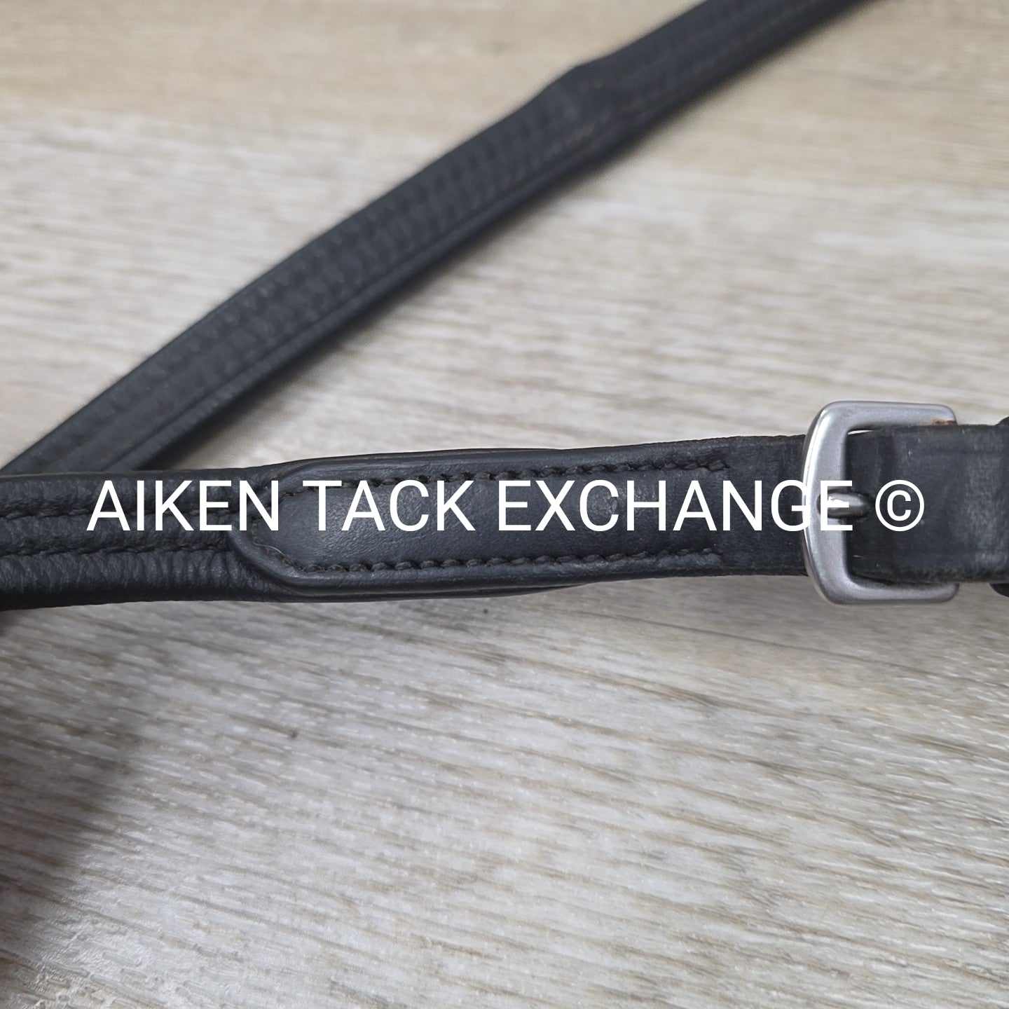 Wrapped Dressage Reins, Black, Size Cob