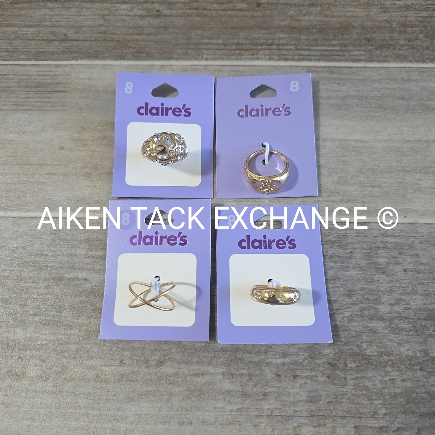 Claire's Rings (4) - Size 8
