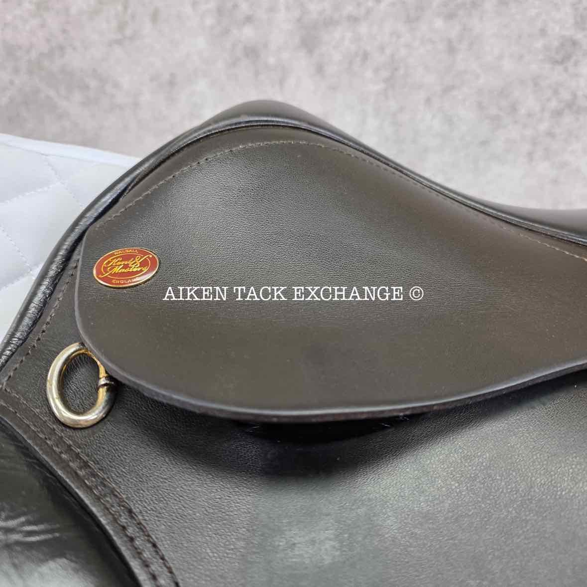 Kent & Masters Original Pony All Purpose Jump Saddle, 15.5" Seat, Adjustable Tree - Changeable Gullet, Wool Flocked Panels