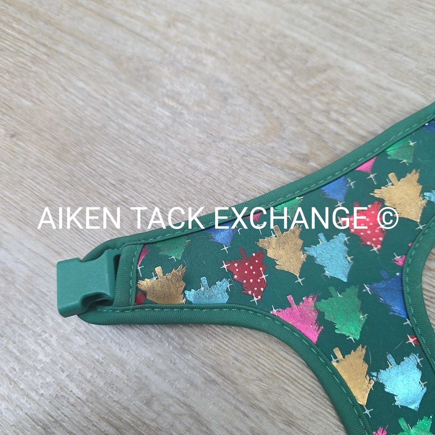 Holiday Pattern Dog Harness + Leash, Size Small