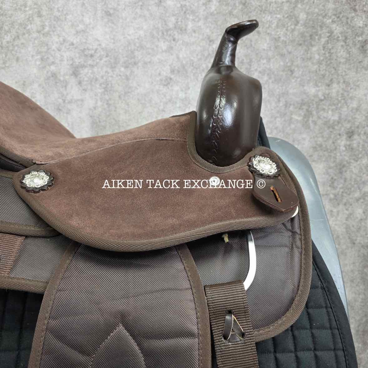 Tough 1 King Series 9215 Synthetic Western Saddle, 15" Seat, Wide Tree - Full QH Bars