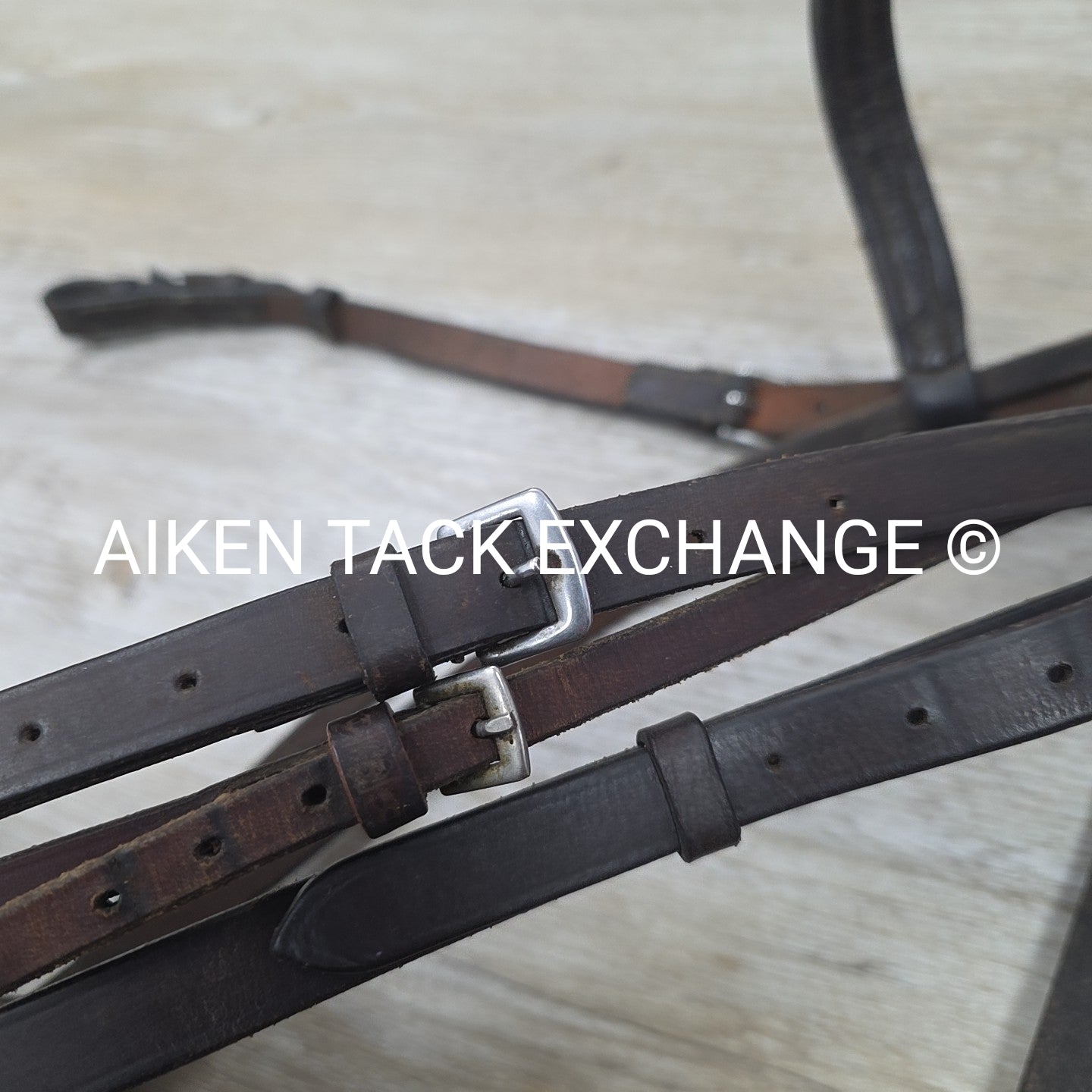 BARGAIN BUNDLE: Flash Bridle with 2 Pairs Rubber Reins, Brown, Size Full