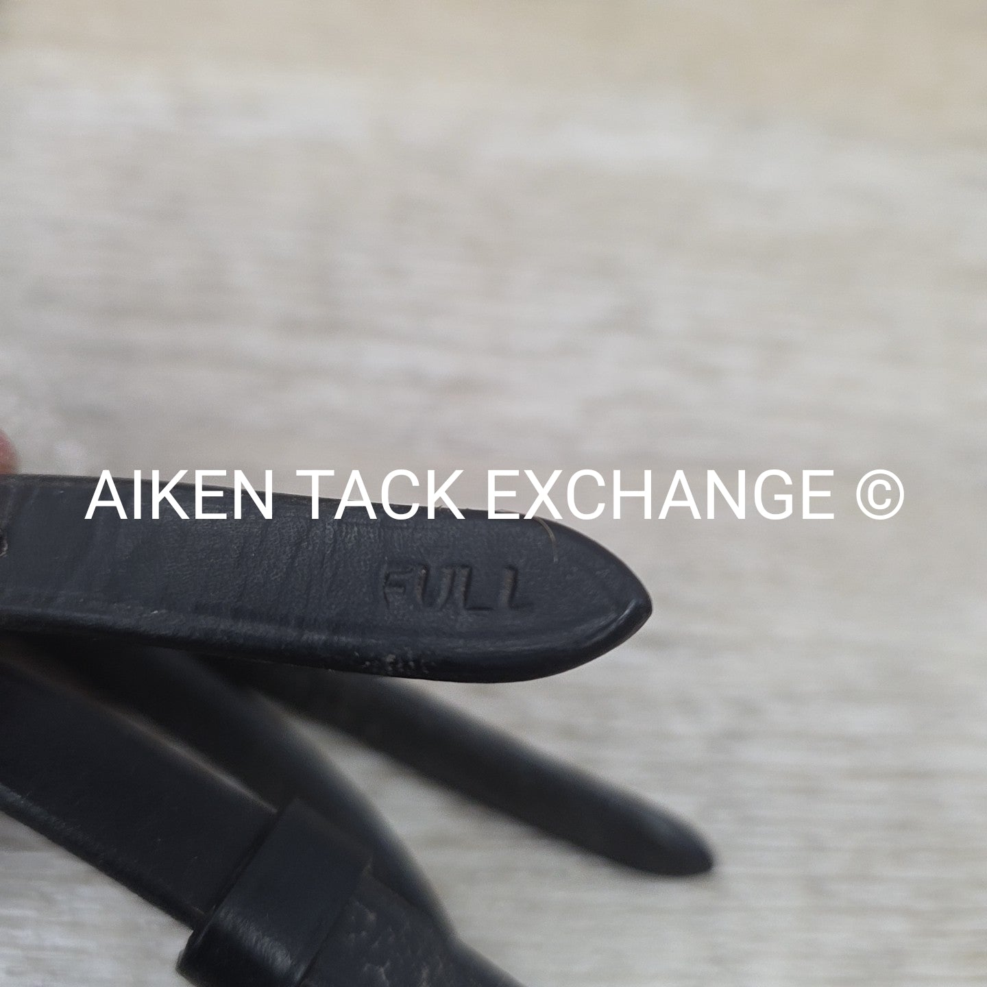 Horze Dressage Bridle with Rubber Reins, Black, Size Full