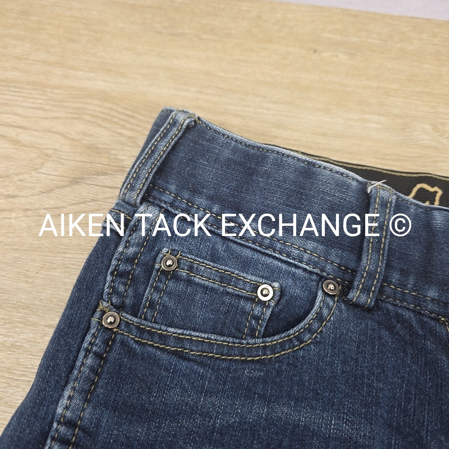 Goode Rider Denim Full Seat Breeches, Size 28