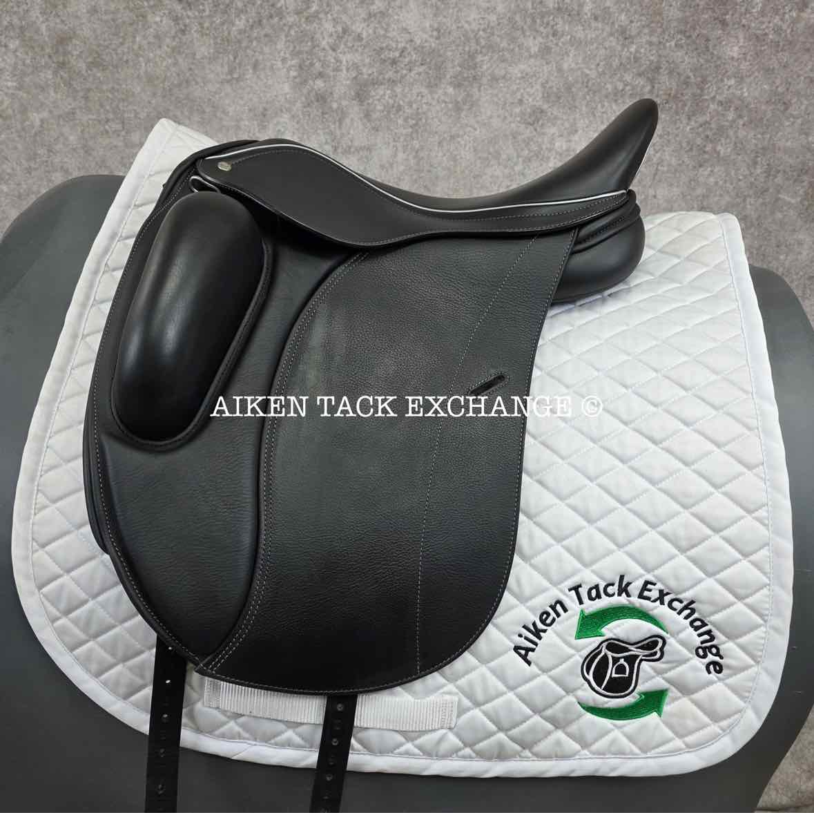 2024 Loxley by Bliss Monoflap Dressage Saddle, 17.5" Seat, Adjustable Tree - Changeable Gullet, Wool Flocked Panels