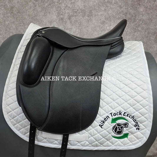 2024 Loxley by Bliss Monoflap Dressage Saddle, 17.5" Seat, Adjustable Tree - Changeable Gullet, Wool Flocked Panels