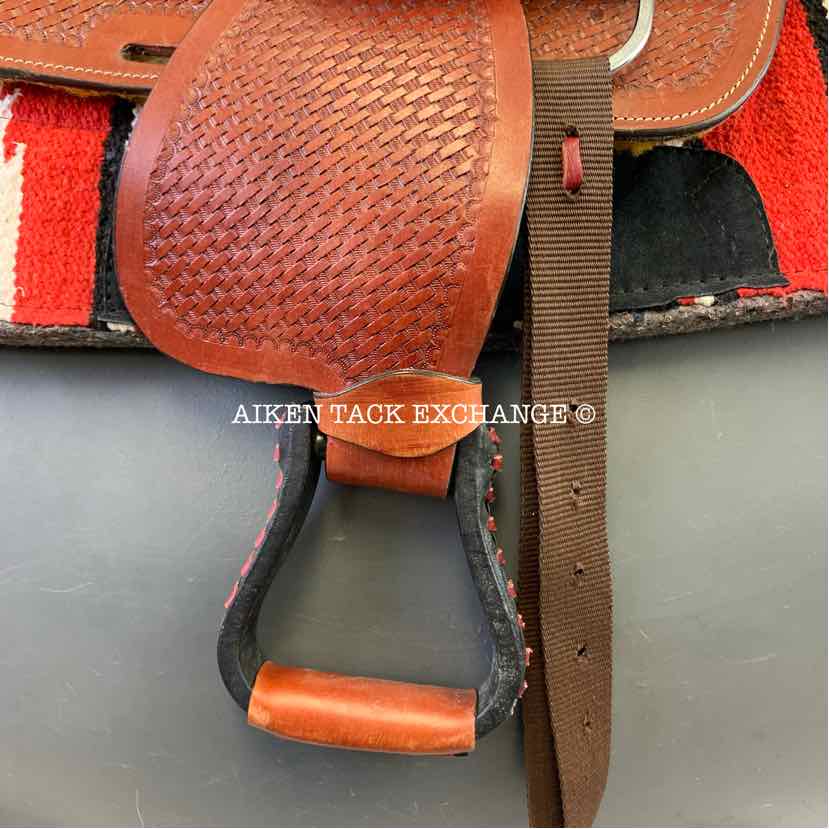 Children's Western Saddle, 10" Seat, Regular Tree - Semi QH Bars, Comes with Pad