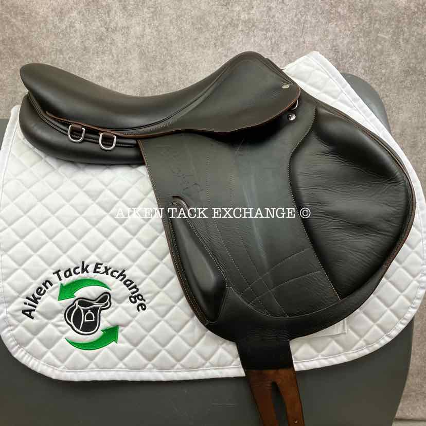 2023 Arion Atlas Cross Country Monoflap Jump Saddle, 17.5" Seat, 2A Flap, Medium Wide Tree, Foam Panels, Full Buffalo Leather