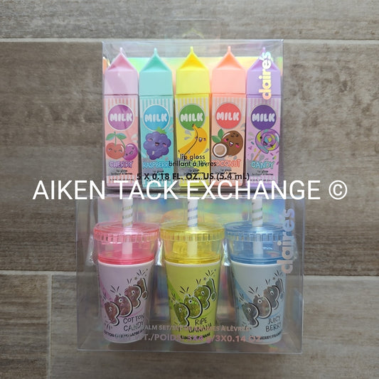 Claire's Lip Balm Sets (2) - 5 Count & 3 Count (8 Total)