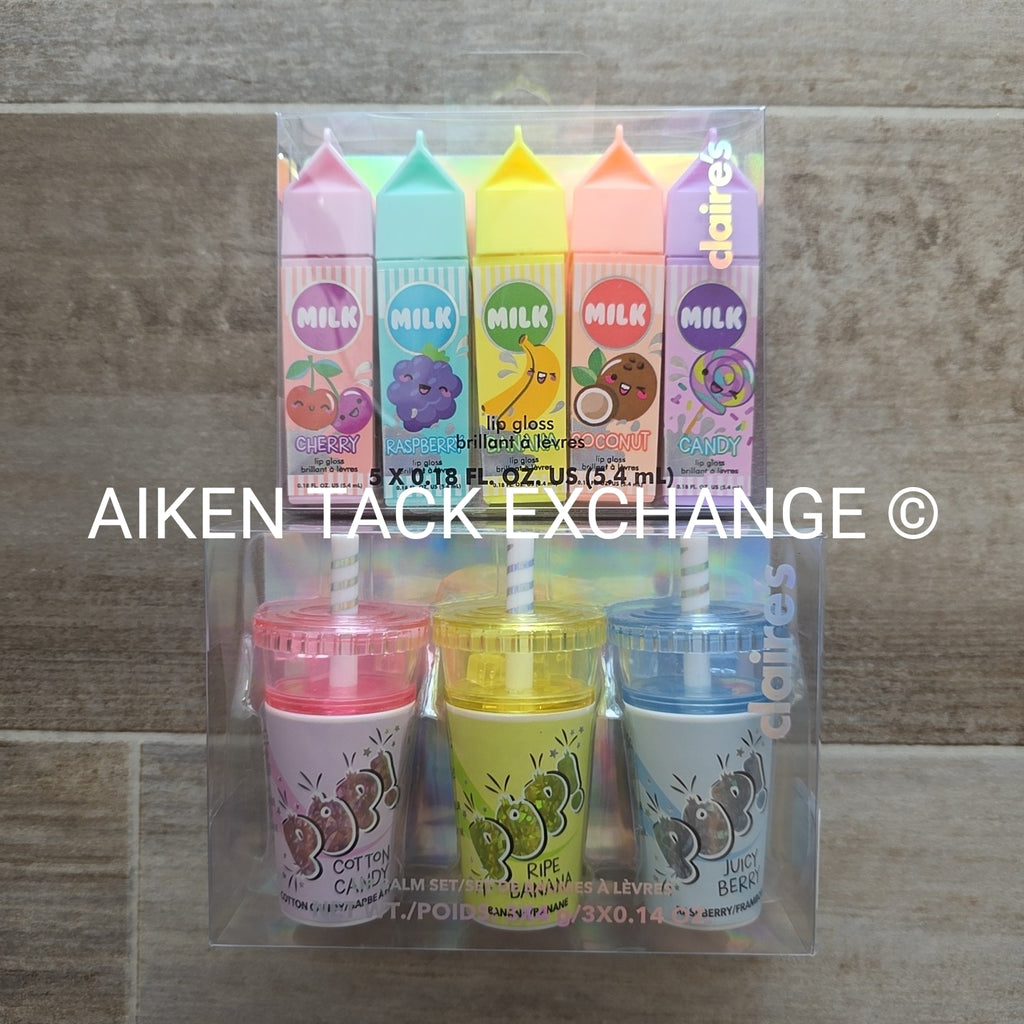 Claire's Lip Balm Sets (2) - 5 Count & 3 Count (8 Total) – Aiken