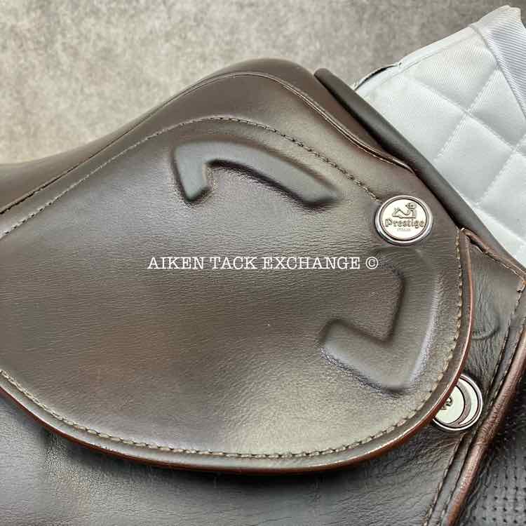 2018 Prestige Michel Robert Close Contact Jump Saddle, 18" Seat, 34 Tree - M/MW, Wool Flocked Panels