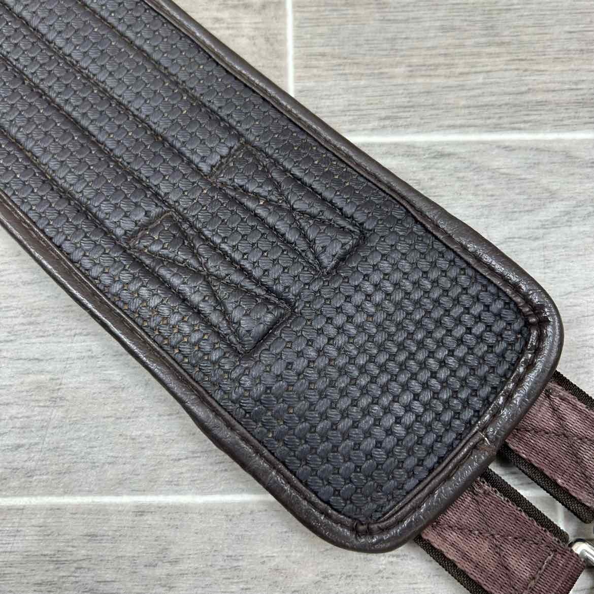 QHP Basic All Purpose Double Elastic Girth, Brown, 52"