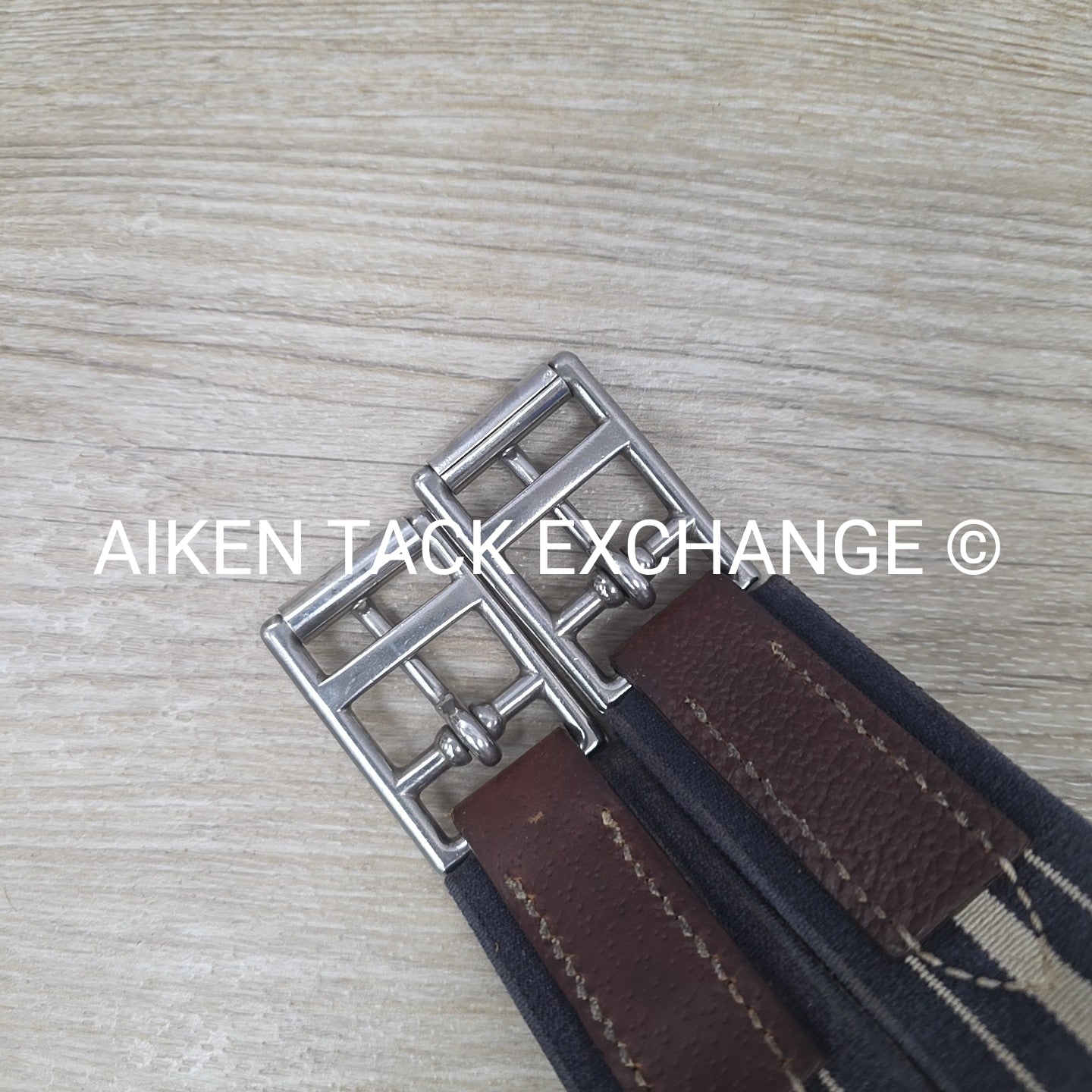 Antares Double End Elastic Girth, Brown, 48"