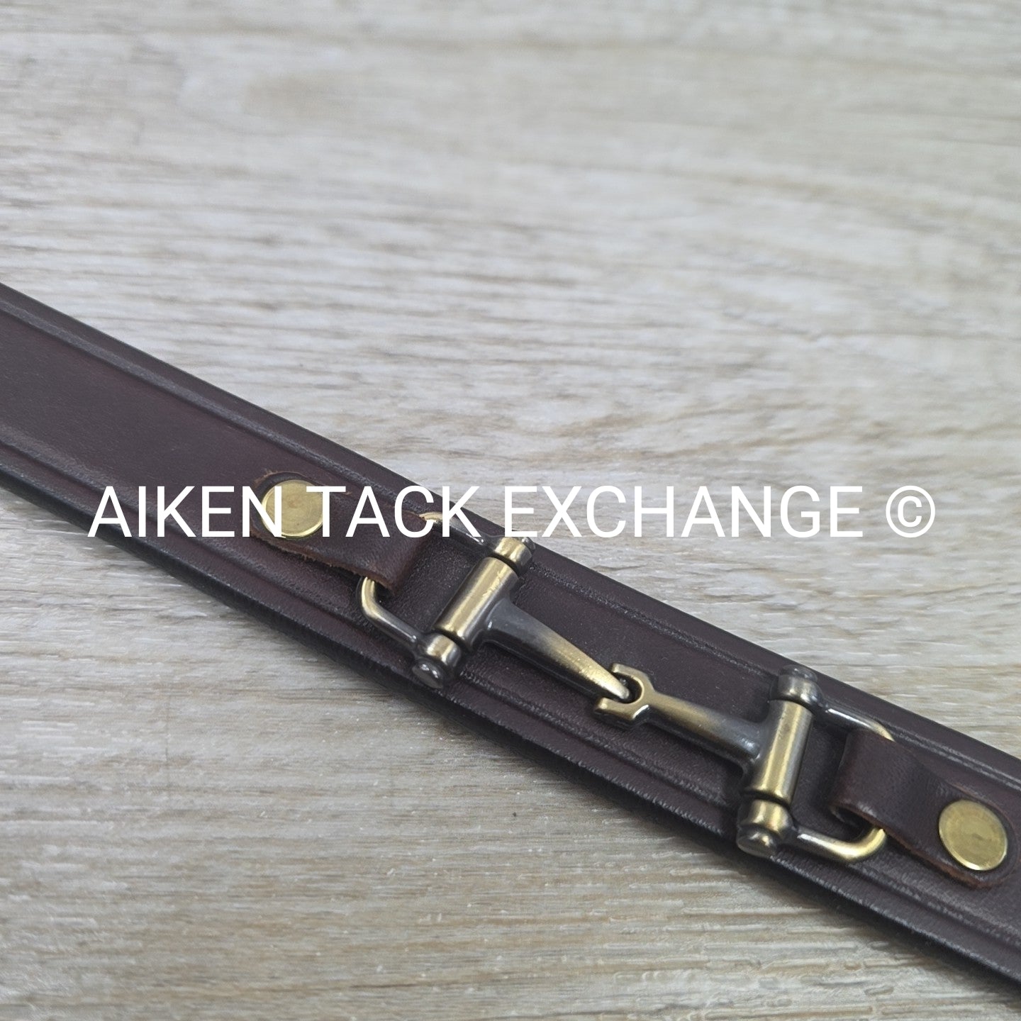 Tory Leather Snaffle Bit Belt, Brown, 34
