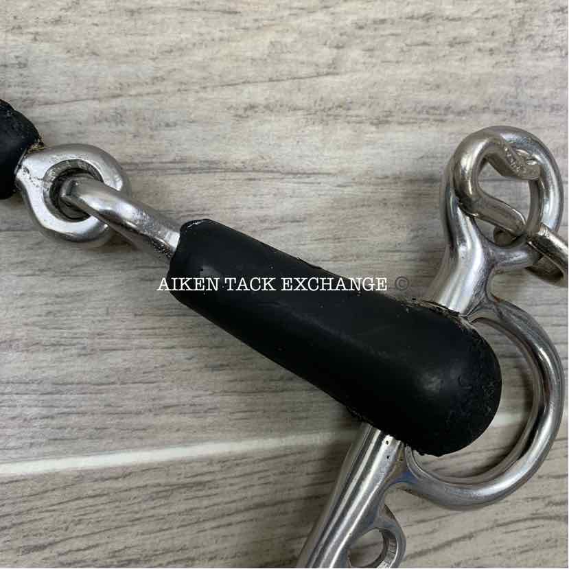Single Joint Rubber Pelham Bit (has chew marks & blemishes) 4.25"