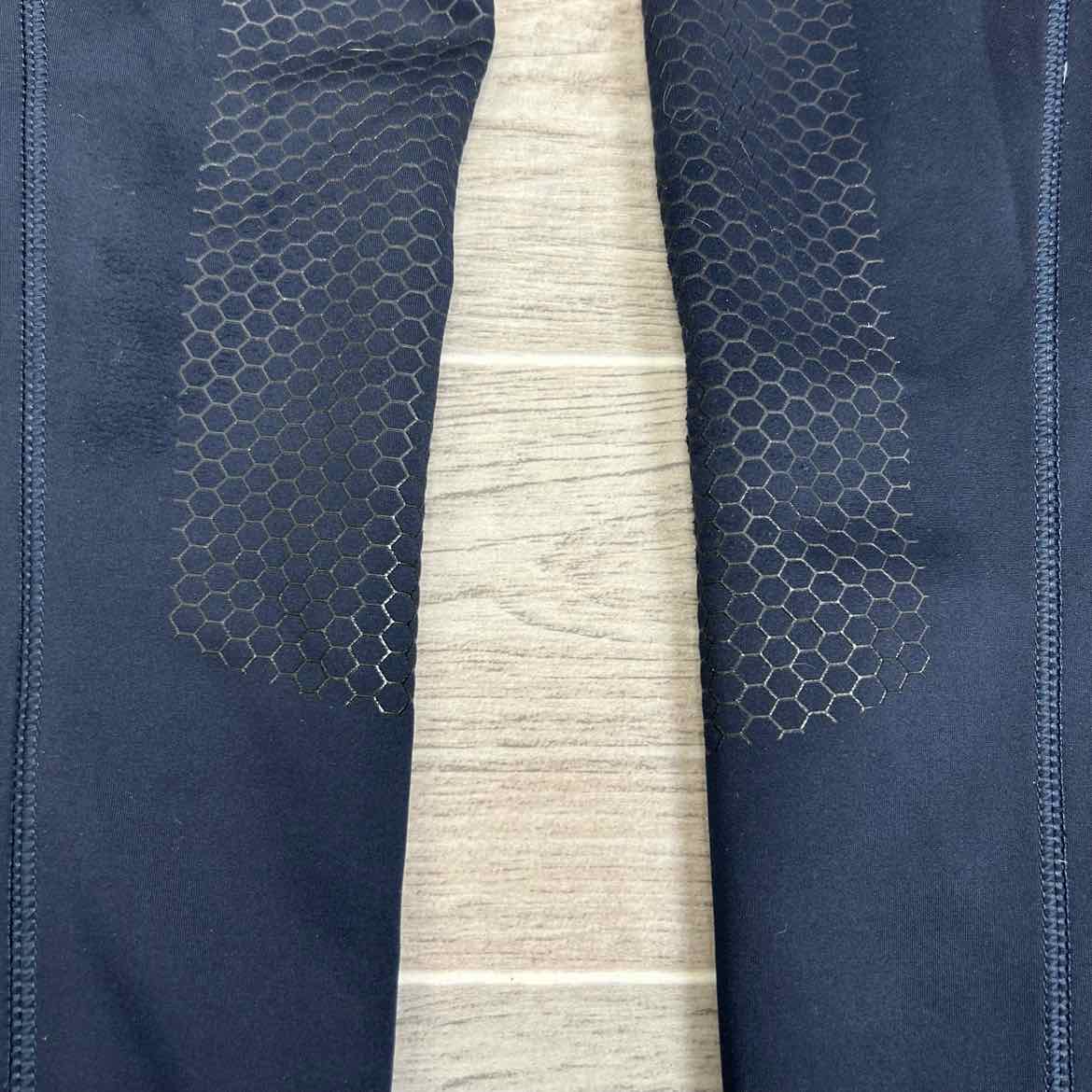Noel Asmar Equestrian Dressage Warm Up Silicone Grip Full Seat Tights, Size Smal