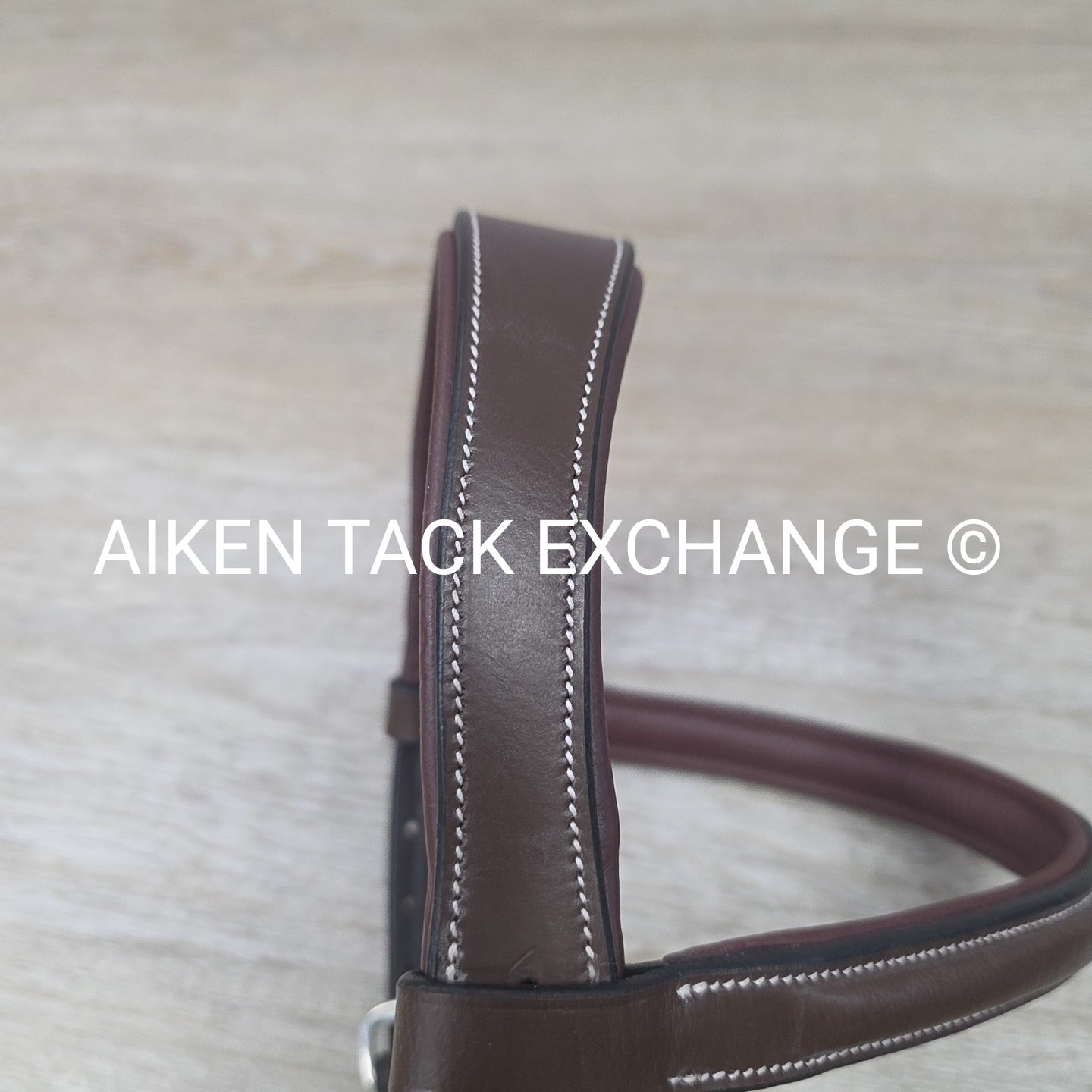 HDR Pro Mono Crown Fancy Stitch Padded Bridle with Reins, Brown, Size Pony