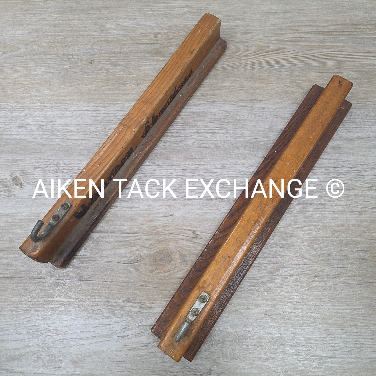 BARGAIN BUNDLE: 2 Wooden Wall Mount Saddle Racks