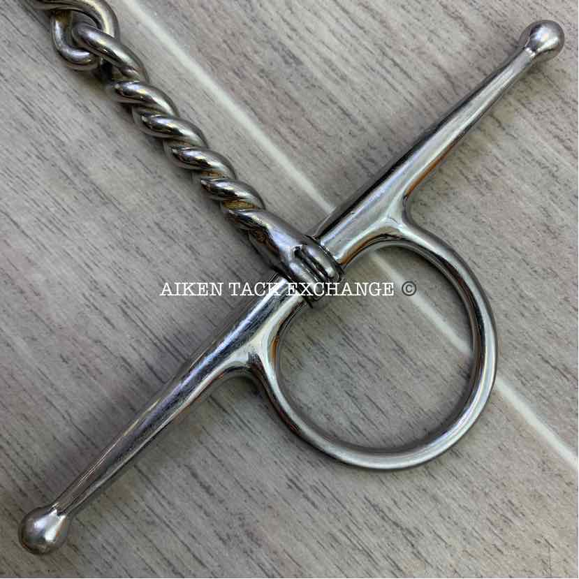 Full Cheek Single Joint Twisted Wire Bit 5"