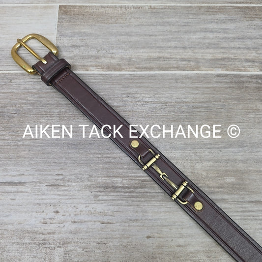 Tory Leather Snaffle Bit Belt, 38