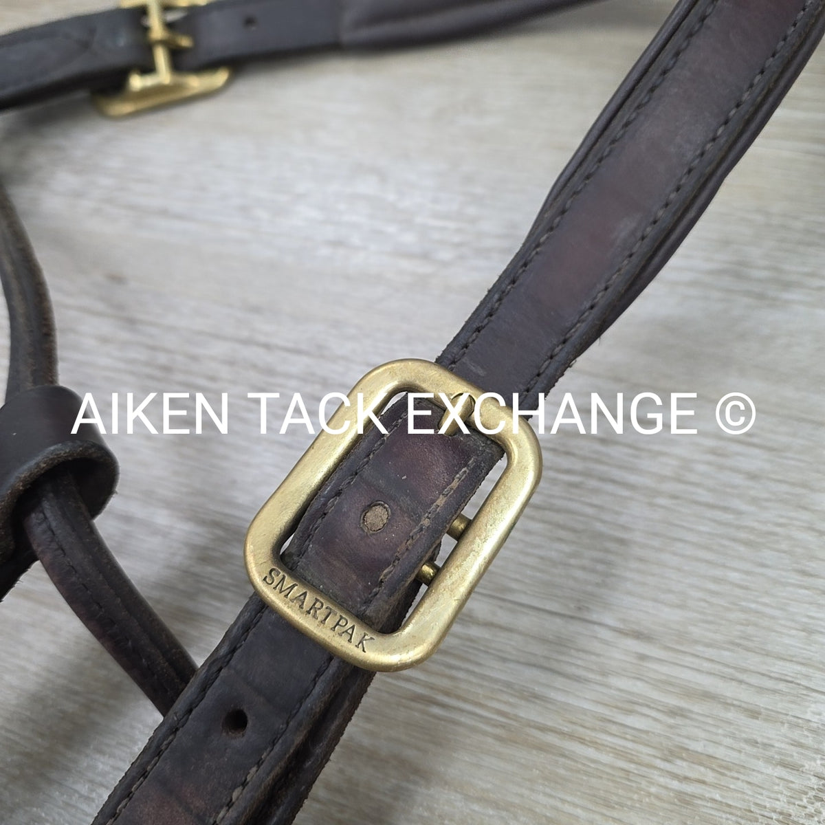 SmartPak Soft Padded Leather Halter, Brown, Oversize