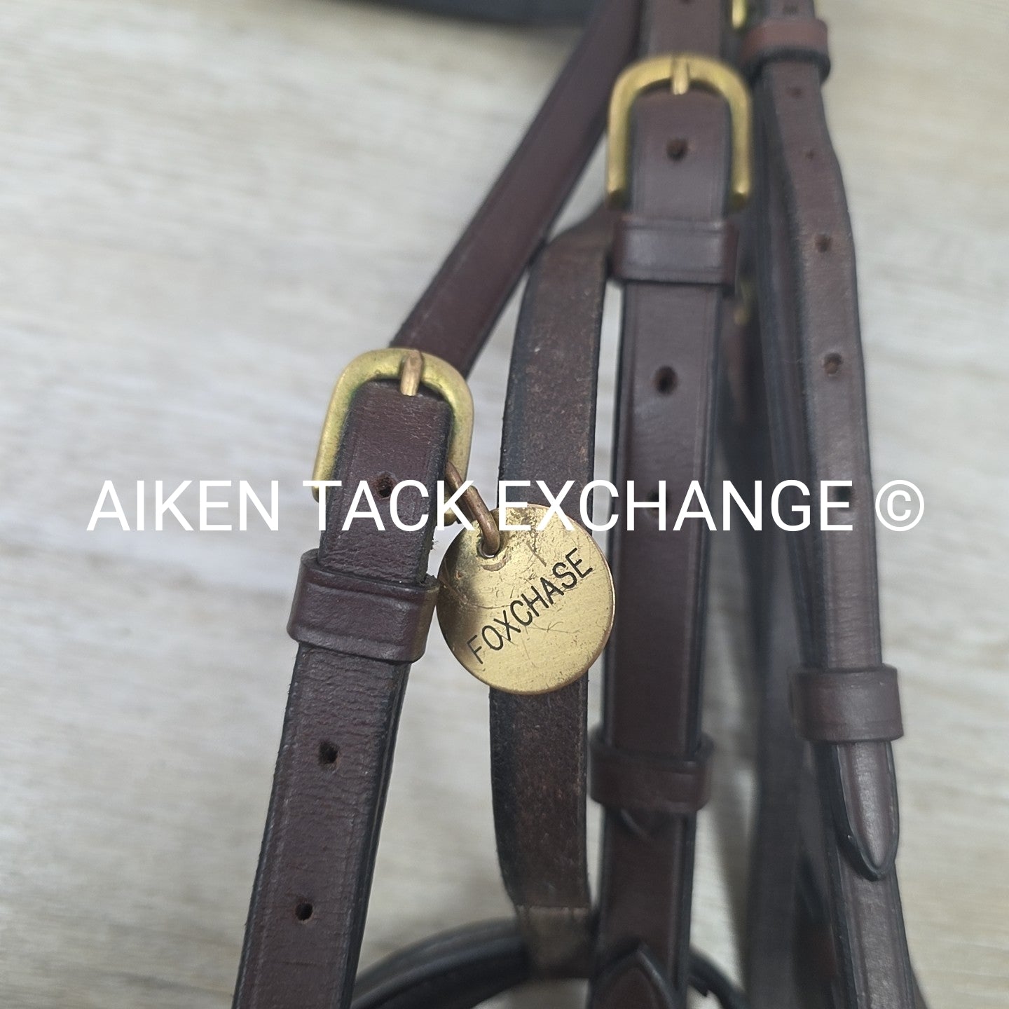 Harmohn Kraft Royal Plain Raised Flash Bridle, No Reins, Brown, Size Full