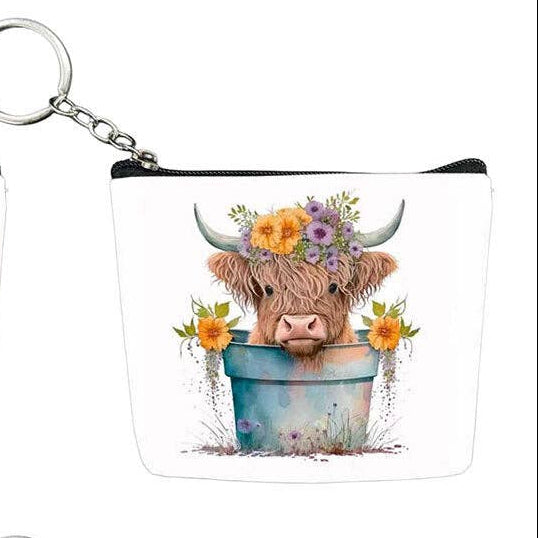 AWST Int'l Coin Purse - West Highlander Cow