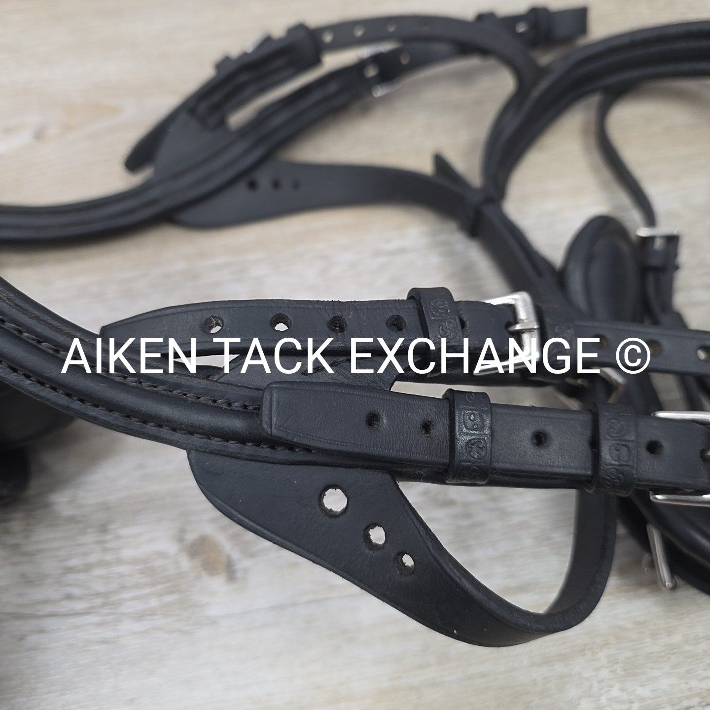 Stubben Freedom Bridle with Leather Grip Reins, Black, Size Full