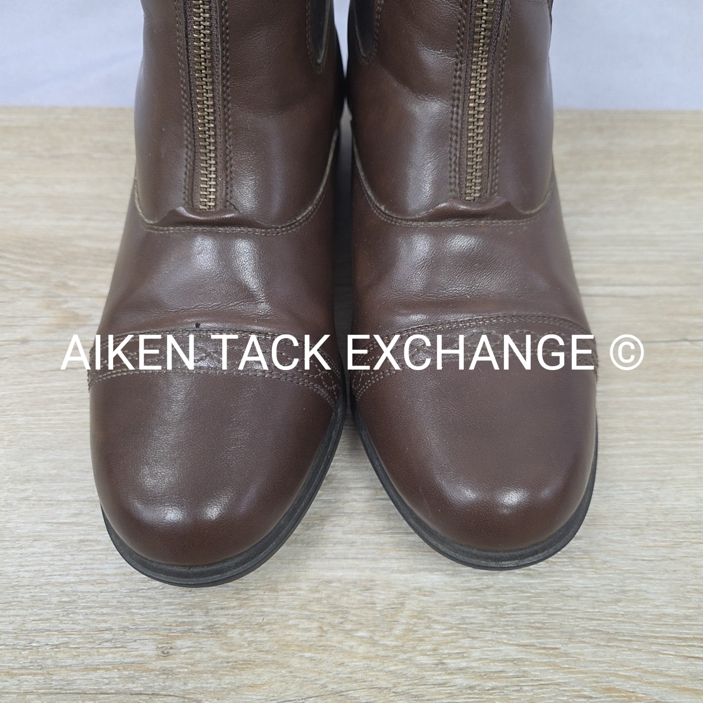 Moretta by Shires Clio Front Zip Paddock Boots, Brown, Size US 11