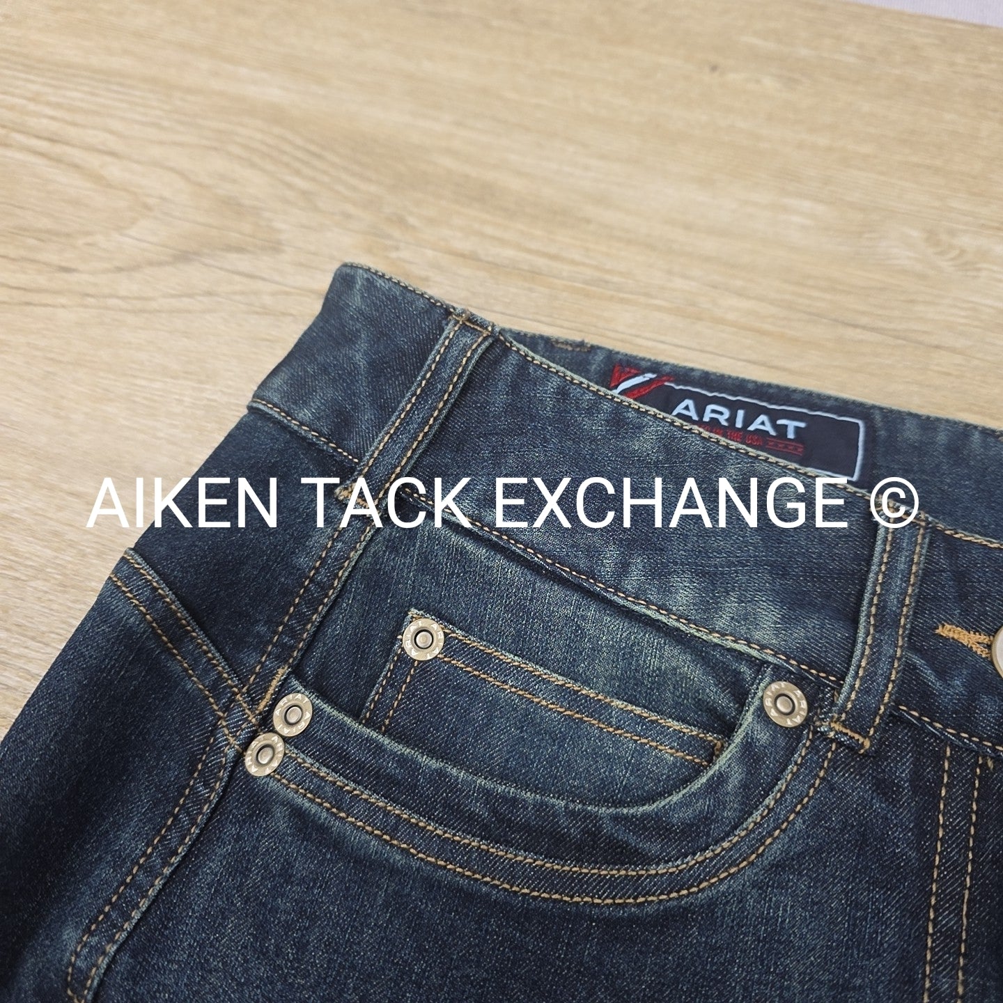 Ariat Halo Silicone Grip Full Seat Denim Breeches, Women's 28R