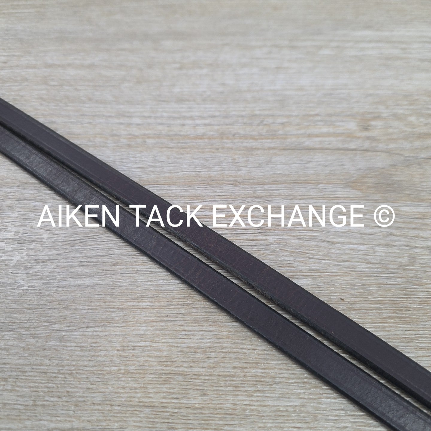 Flat Curb Rein, Brown, 52"