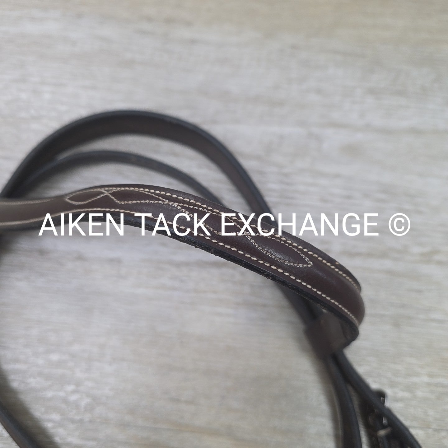 Fancy Stitched Bridle with Matching Laced Reins, Brown, Size Pony